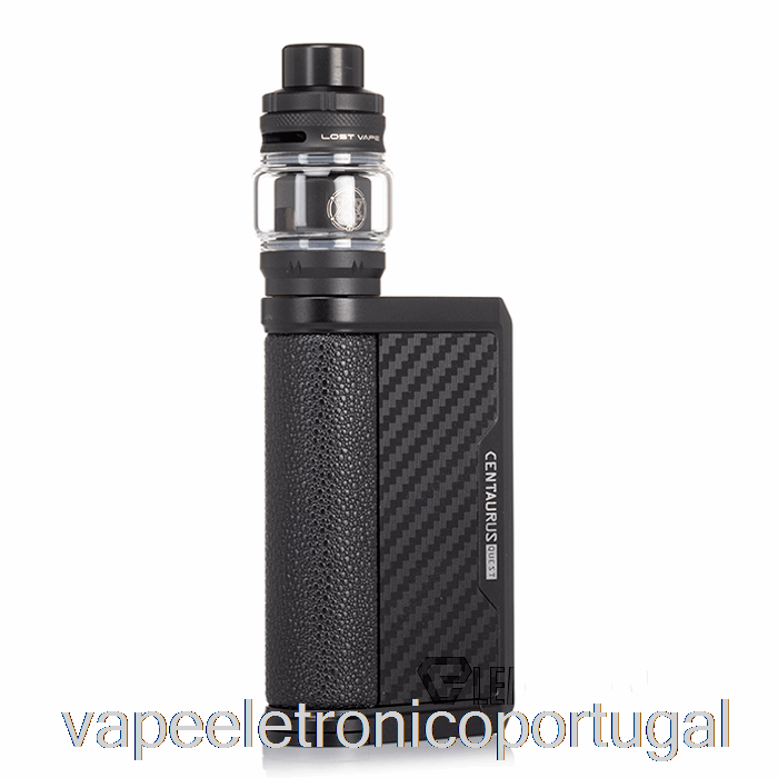 Vape Eletrônico Perdido Vape Centaurus Q200 Starter Kit [tanque Centaurus] Fibra De Carbono Preta